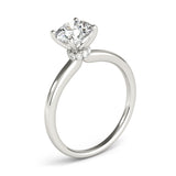 1.50 ct tw Round cut Diamond Solitaire Engagement Ring Setting  In 14k White Gold - simonbjewels.co