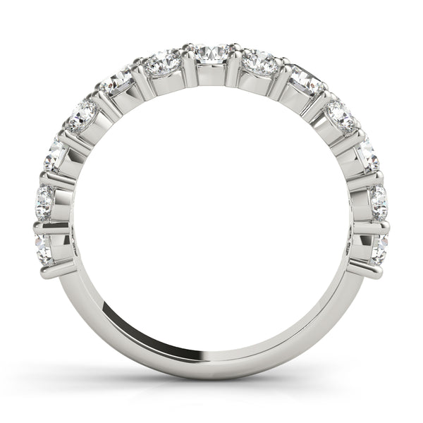 2.50 ct tw Round Diamond Wedding Band Anniversary Ring 14k White Gold - simonbjewels.co