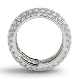 5.00 Carat Round Diamond Pave Eternity Wedding Band Anniversary Ring set in 18k Gold - simonbjewels.co