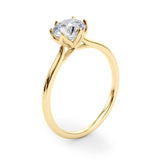 1.25 carat Round cut Solitaire Trellis Diamond Engagement Ring Setting In 14k Gold - simonbjewels.co