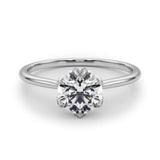 1.25 carat Round cut Solitaire Trellis Diamond Engagement Ring Setting In 14k Gold - simonbjewels.co