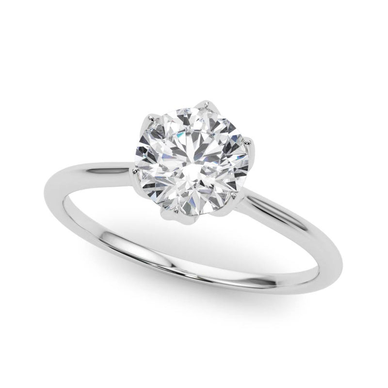 1.25 carat Round cut Solitaire Trellis Diamond Engagement Ring Setting In 14k Gold - simonbjewels.co