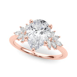 1.35 ct tw Pear Shaped Diamond Solitaire  Engagement Ring Setting (1/3 ct tw) In 18k White Gold - simonbjewels.co