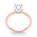 2.00ct Round-cut Petite Micropavé Hidden Halo Diamond Engagement Ring Setting (0.25ctw) In 14k Gold - simonbjewels.co