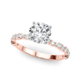 1.50ct Round Cut Alternating Round & Marquise Diamond Engagement Ring Setting (0.40ctw) In 14k White Gold - simonbjewels.co
