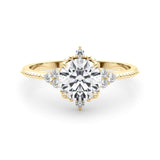 1 1/8 ct tw Round cut Diamond Engagement Ring Setting (1/8 ct tw) In 18k White Gold - simonbjewels.co