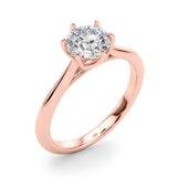 1.55ct Round cut 5-Prong Solitaire Trellis Diamond Engagement Ring Setting In 14k Gold - simonbjewels.co