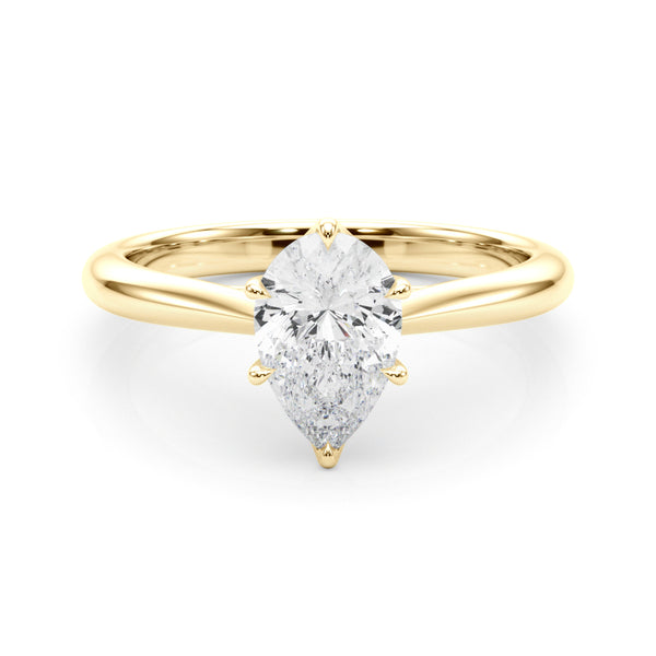 1.00ct Round cut 6-Prong Solitaire Trellis Diamond Engagement Ring Setting In 14k Gold - simonbjewels.co