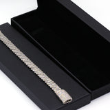 11.50 Carat F-VS Diamond Cuban Link Bracelet 65 Grams 14k White Gold - simonbjewels.co