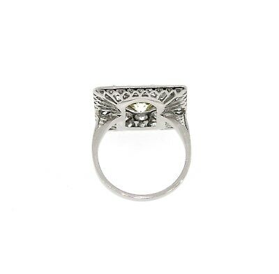 Art Deco European Cut 5.20 CT. Diamond Ring Vintage Antique designer Solitaire - simonbjewels.co