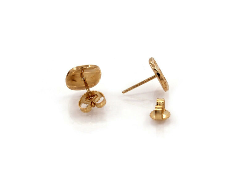 TIFFANY & Co. 18K Yellow Gold Notes Round Stud Earrings - simonbjewels.co