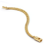 5.26 Carat F-VS Diamond Cuban Link Bracelet 31 Grams 14k Yellow Gold - simonbjewels.co