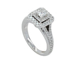 Vera Wang Love Collection 5/8 CT. Princess-Cut Engagement Ring 14k White Gold - simonbjewels.co