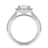 1.25ct Round Cut Halo Diamond Engagement Ring Setting (0.45ctw) In 14k Gold - simonbjewels.co