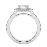 1.50ct Round Cut Vintage Halo Diamond Engagement Ring Setting (0.35ctw) In 14k Gold - simonbjewels.co