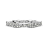 0.44 Carat Infinity Twist Micropavé Diamond Eternity Band Wedding Anniversary Ring 14k - simonbjewels.co