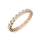 1.00 Carat Round Diamond Eternity Wedding Band Anniversary Ring 14k Gold