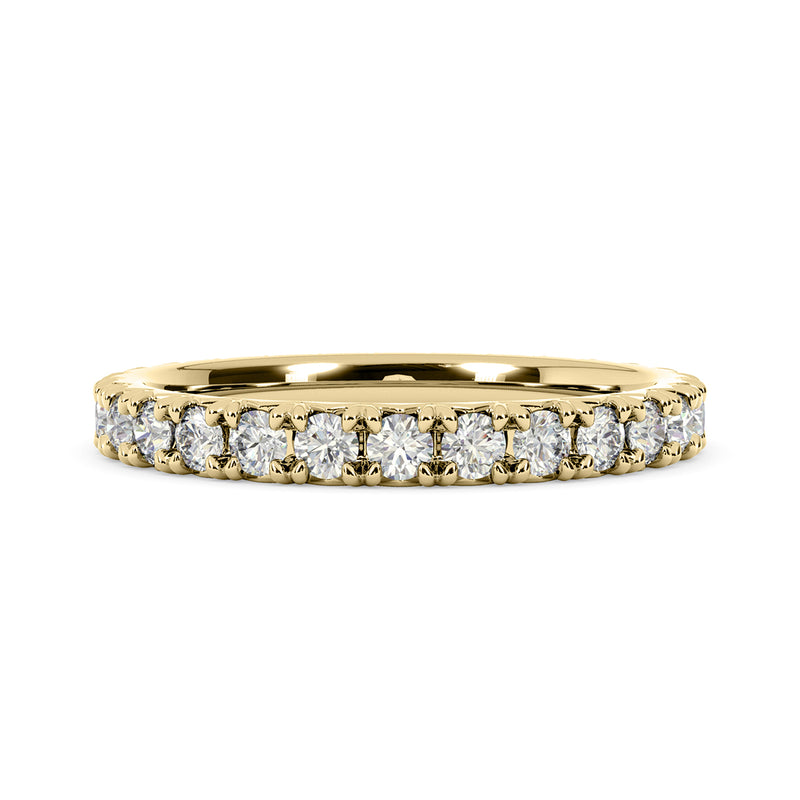 0.65 Carat Round Diamond Eternity Wedding Band Anniversary Ring 14k Gold - simonbjewels.co