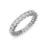 2 Carat Round Diamond Eternity Wedding Band Anniversary Ring 14k White Gold - simonbjewels.co