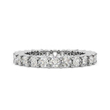 2 Carat Round Diamond Eternity Wedding Band Anniversary Ring 14k White Gold