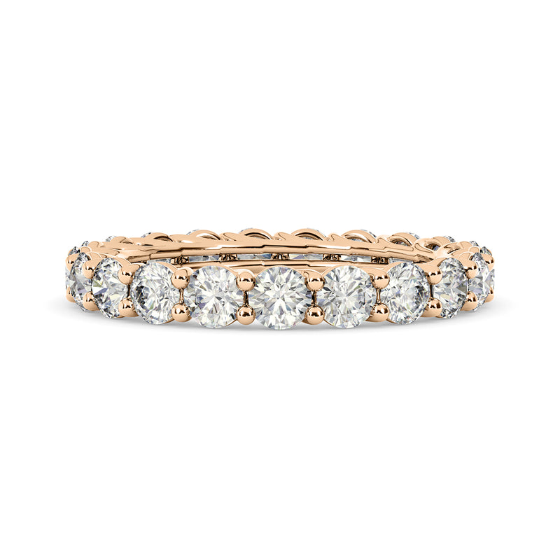 2.20 Ctw Round Diamond Eternity Wedding Band Anniversary Ring set in 14k Gold - simonbjewels.co