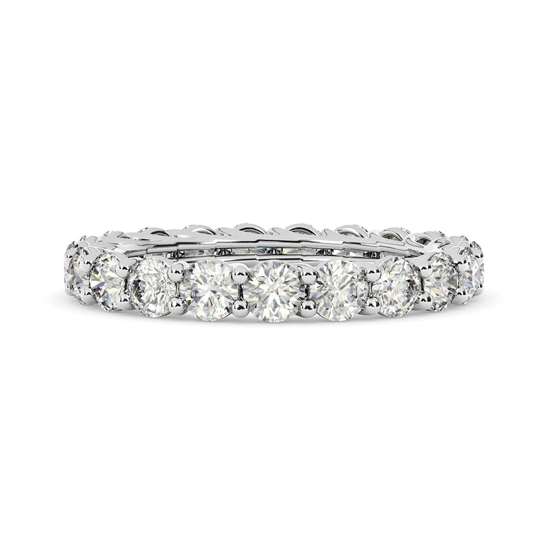 2.20 Ctw Round Diamond Eternity Wedding Band Anniversary Ring set in 14k Gold - simonbjewels.co