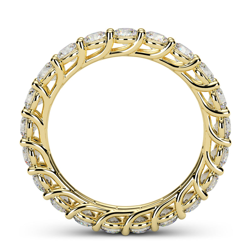 2.20 Ctw Round Diamond Eternity Wedding Band Anniversary Ring set in 14k Gold - simonbjewels.co