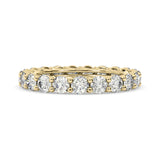 2.20 Ctw Round Diamond Eternity Wedding Band Anniversary Ring set in 14k Gold - simonbjewels.co