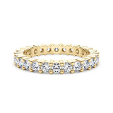 2.00 Carat Round Diamond 4-Prong Eternity Wedding Band Anniversary Ring in 14k Gold - simonbjewels.co