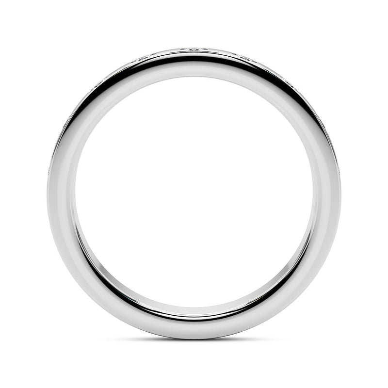 0.55 Carat Round Diamond Bezel-Set Wedding Band Eternity Ring set in 14k Gold - simonbjewels.co