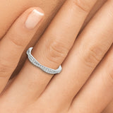 0.44 Carat Infinity Twist Micropavé Diamond Eternity Band Wedding Anniversary Ring 14k - simonbjewels.co