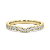 0.35 Carat F-VS Curve Matching Diamond Wedding Band Ring set in 14k Gold - simonbjewels.co