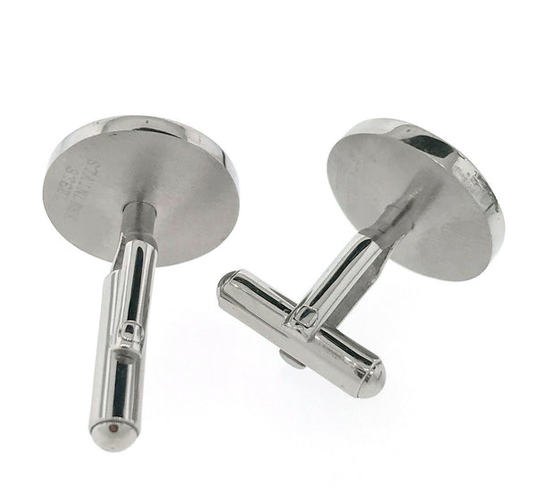 Men's classy stainless steel cufflinks handmade unique design - simonbjewels.co