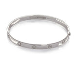 Cartier LOVE 18K White Gold Bracelet with Screwdriver Size 20 w Paper Work! - simonbjewels.co