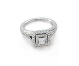 Vera Wang Love Collection 5/8 CT. Princess-Cut Engagement Ring 14k White Gold - simonbjewels.co