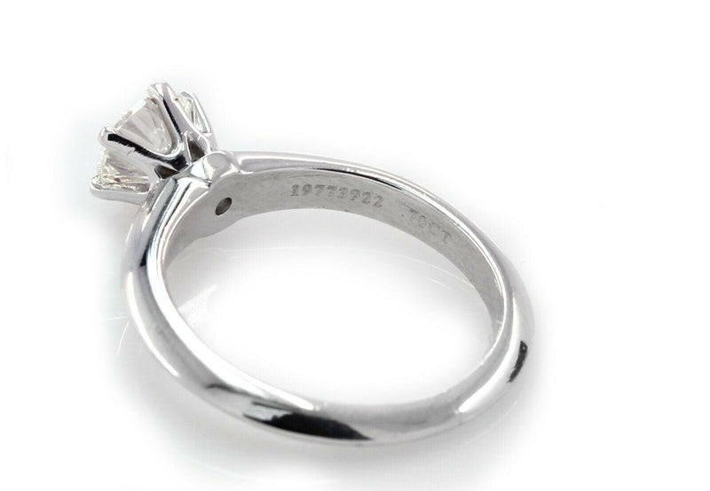 TIFFANY & CO. 0.70CT Solitaire 950 Platinum Engagement Ring - simonbjewels.co