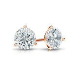 3.00 ctw Round Brilliant Diamond Martini Studs Earrings Set In 14k White Gold - simonbjewels.co