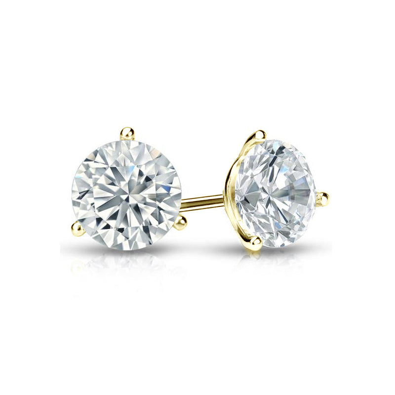 3.00 ctw Round Brilliant Diamond Martini Studs Earrings Set In 14k White Gold - simonbjewels.co