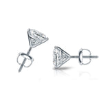 3.00 ctw Round Brilliant Diamond Martini Studs Earrings Set In 14k White Gold - simonbjewels.co