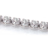 5.50 ctw Round Brilliant Diamond Eternity Tennis Bracelet in 14k White Gold - simonbjewels.co