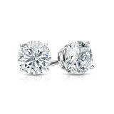 2.00 ctw Round Brilliant Diamond Studs Earrings Set In 14k White Gold - simonbjewels.co